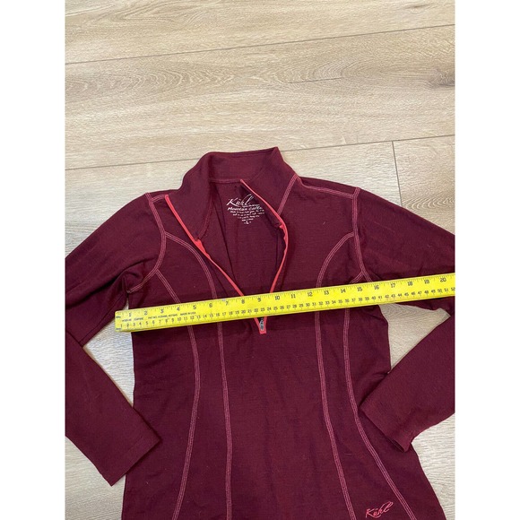 Kuhl Sweater Womens Large 1/2 Zip Base layer Merino Wool Outdoors Hiking - Picture 6 of 6